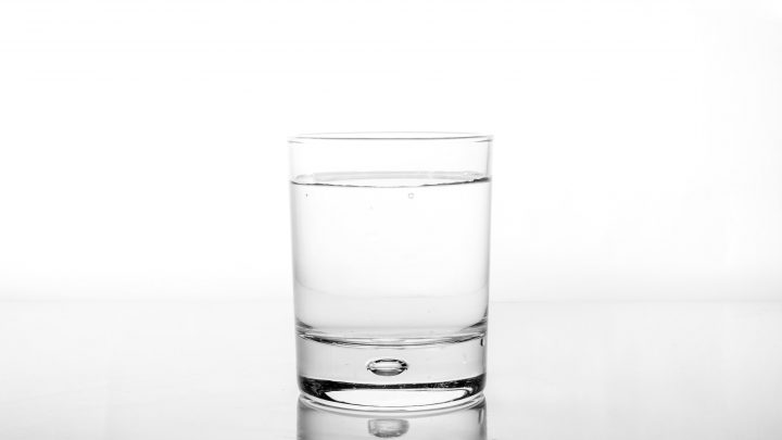 a Glass of water